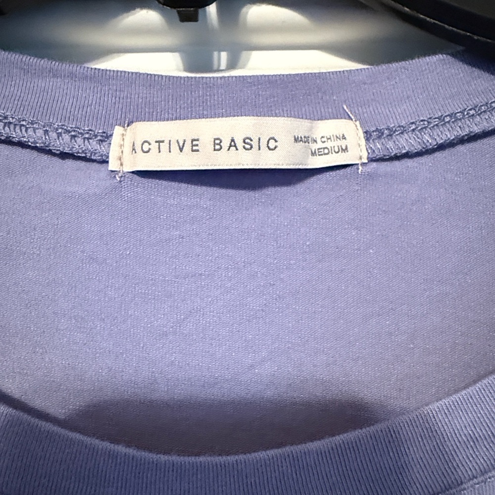 ShopEvelynne Blue Long Sleeve Crew Neck Tee - Picture 4 of 6